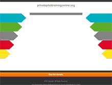 Tablet Screenshot of privatepilottrainingonline.org
